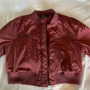 Cropped bomber jacket